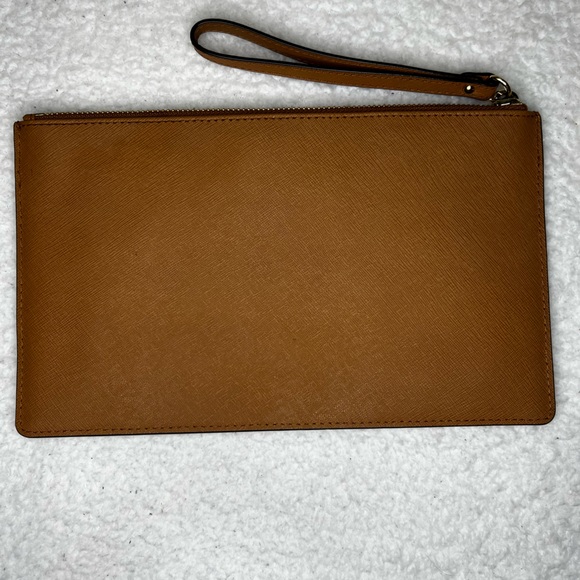 Michael Kors Tan and White Wristlet - Picture 2 of 3